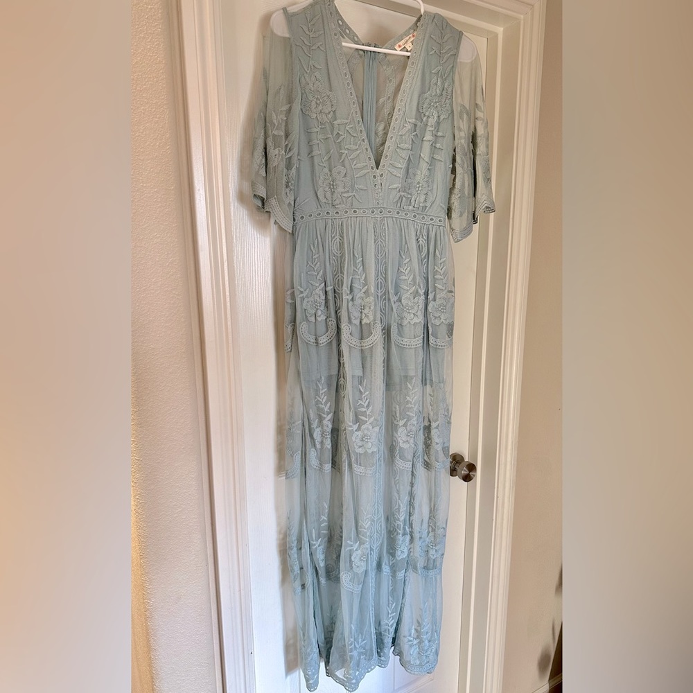 Lace Sage Green small Dress